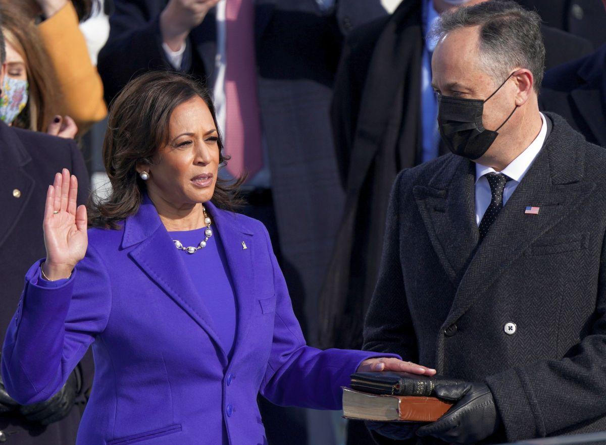 Kamala Harris sworn in as America's first woman VP - Rediff.com India News