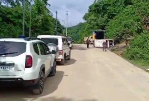 The Assam-Mizoram border at Vairengte