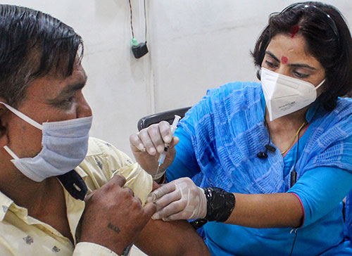 Only adults are being vaccinated against Covid in India