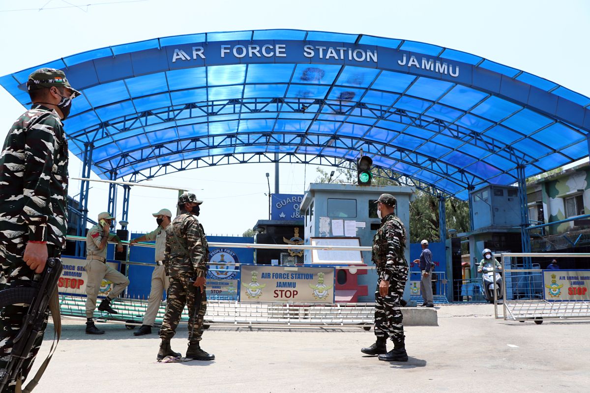 The Jammu Air Force station