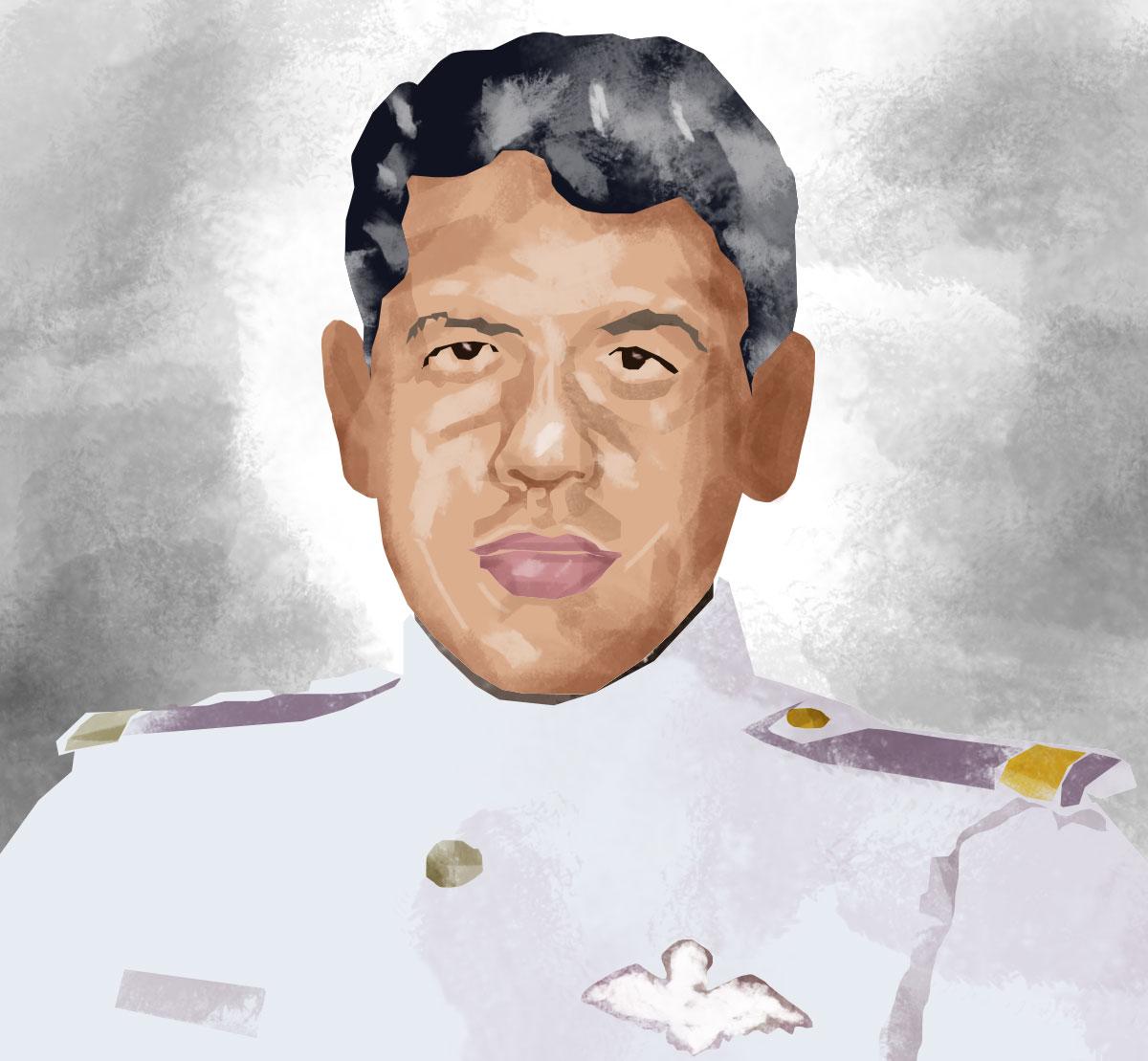 Air Commodore Arun Dattatraya Karandikar (retd). Illustration: Dominic Xavier/Rediff.com