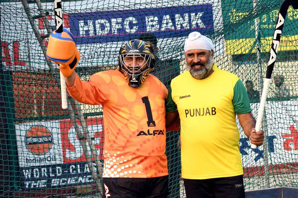 Punjab Chief Minister Charanjit Singh Channi along with State Sports Minister Pargat Singh during 38th Olympian Surjit Hockey Tournament.