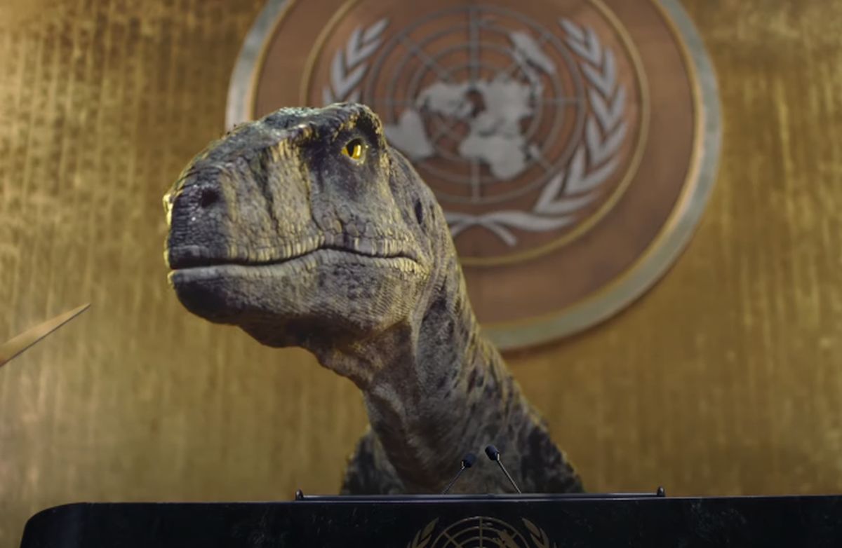 SEE: When dinosaur warns UN about human extinction