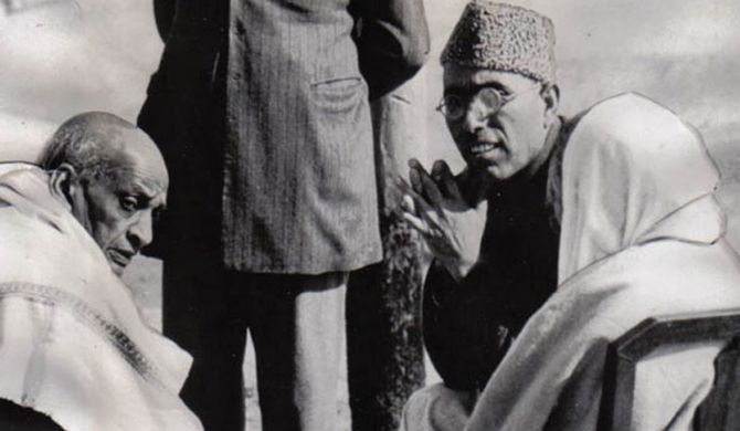 Sheikh Abdullah with Vallabhai Patel