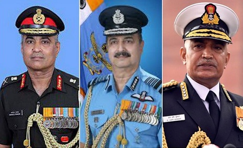 All three service chiefs to be from 61st NDA batch