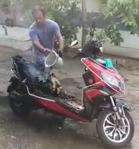 Another electric scooter catches fire in TN