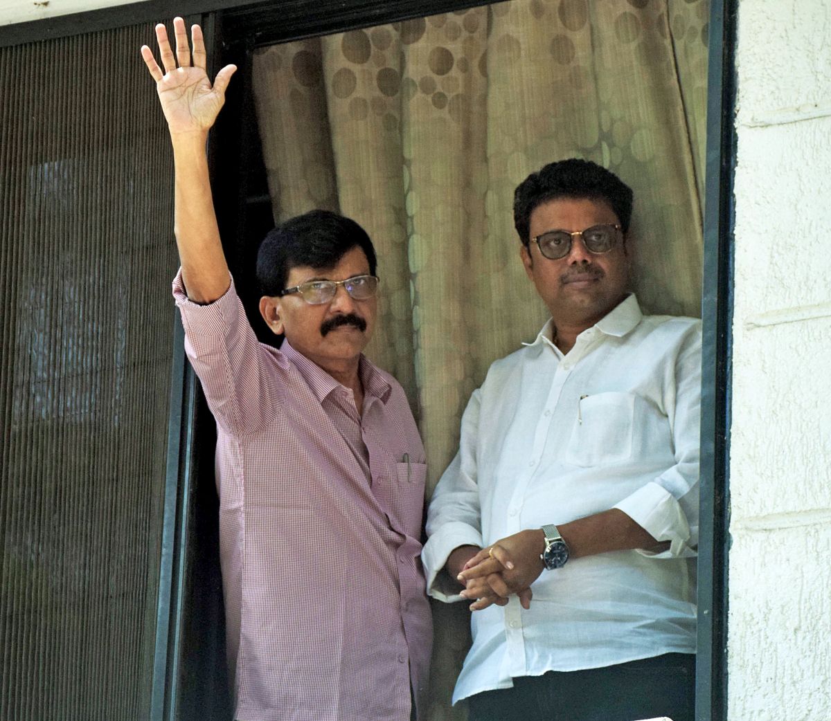 Sanjay Raut with his brother