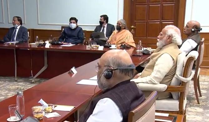 Modi chairs CCS meet on Ukraine crisis; Doval, Goyal, Puri attend - Rediff.com India News