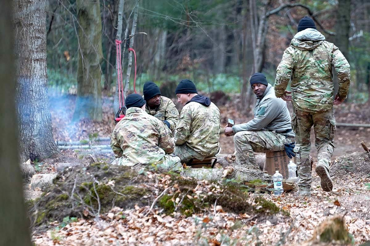 US soldiers near the Ukraine border