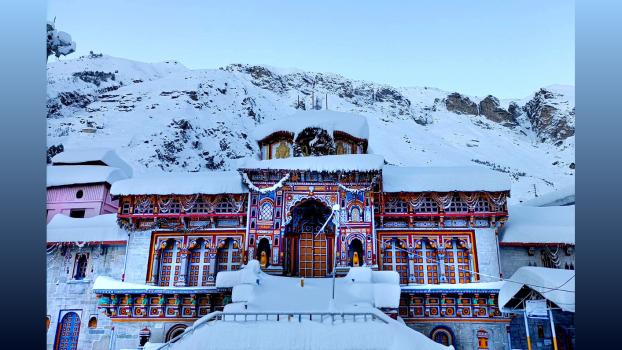 A view of the Badrinath temple/File image