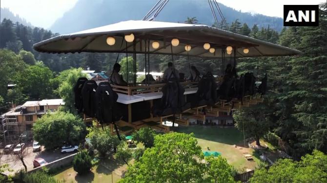 A 'FlyDining restaurant' in Manali