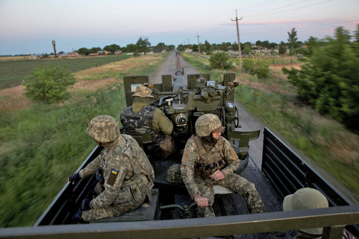 Ukrainian Troops Head To Battle