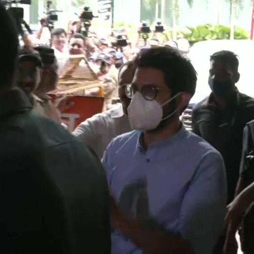 Aaditya Thackeray at Sena Bhawan