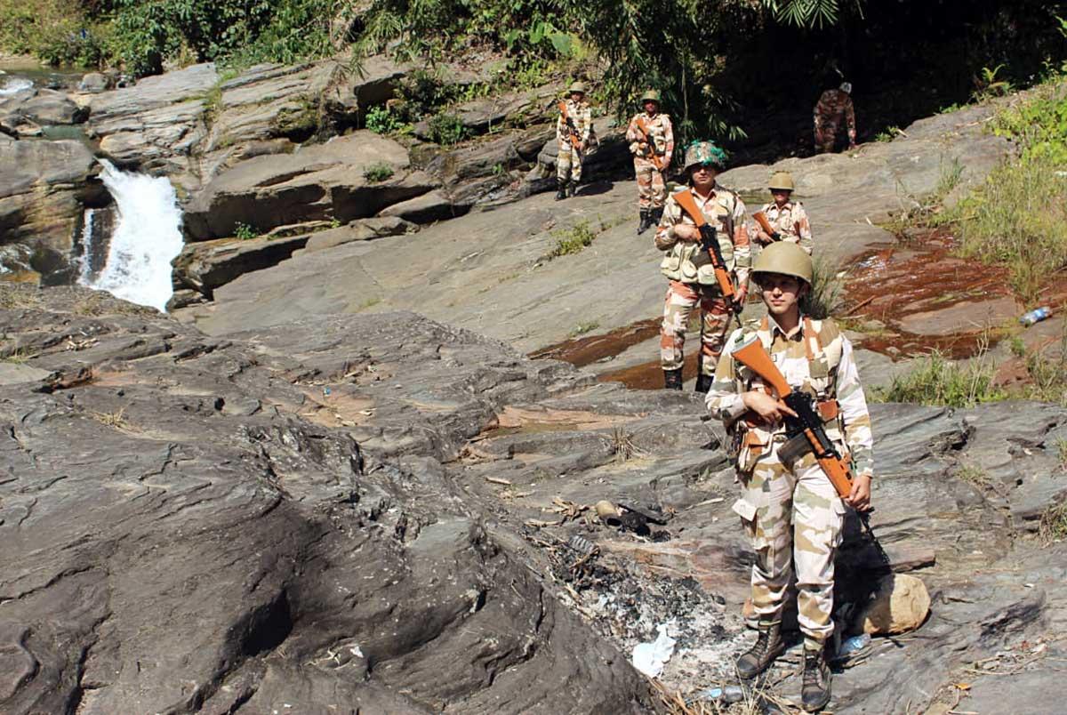 ITBP women personnel patrolling near the border of China in Arunachal Pradesh