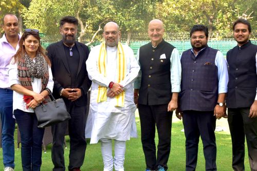 Amit Shah with 'The Kashmir Files' team