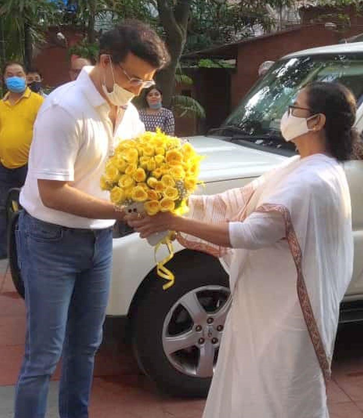 Sourav Ganguly and Mamata Banerjee