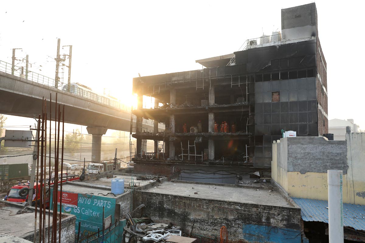 Delhi fire: Charred human remains found on 2nd floor