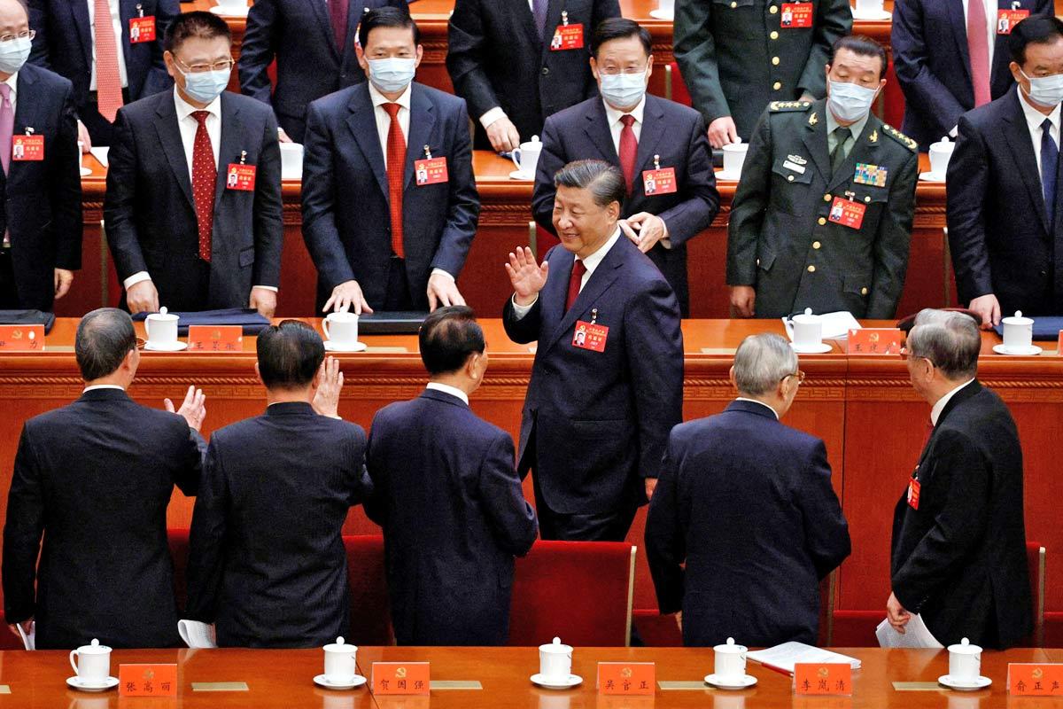 Chinese President Xi Jinping at the opening ceremony of the 20th National Congress of the Communist Party of China