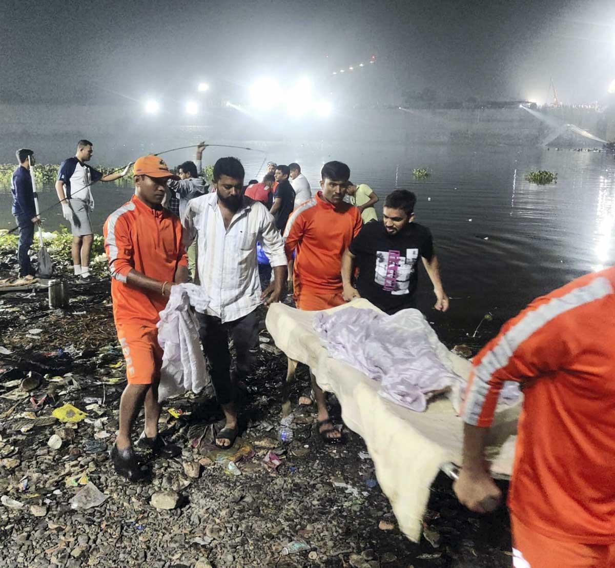 Morbi bridge collapse toll rises to 134; rescue op on