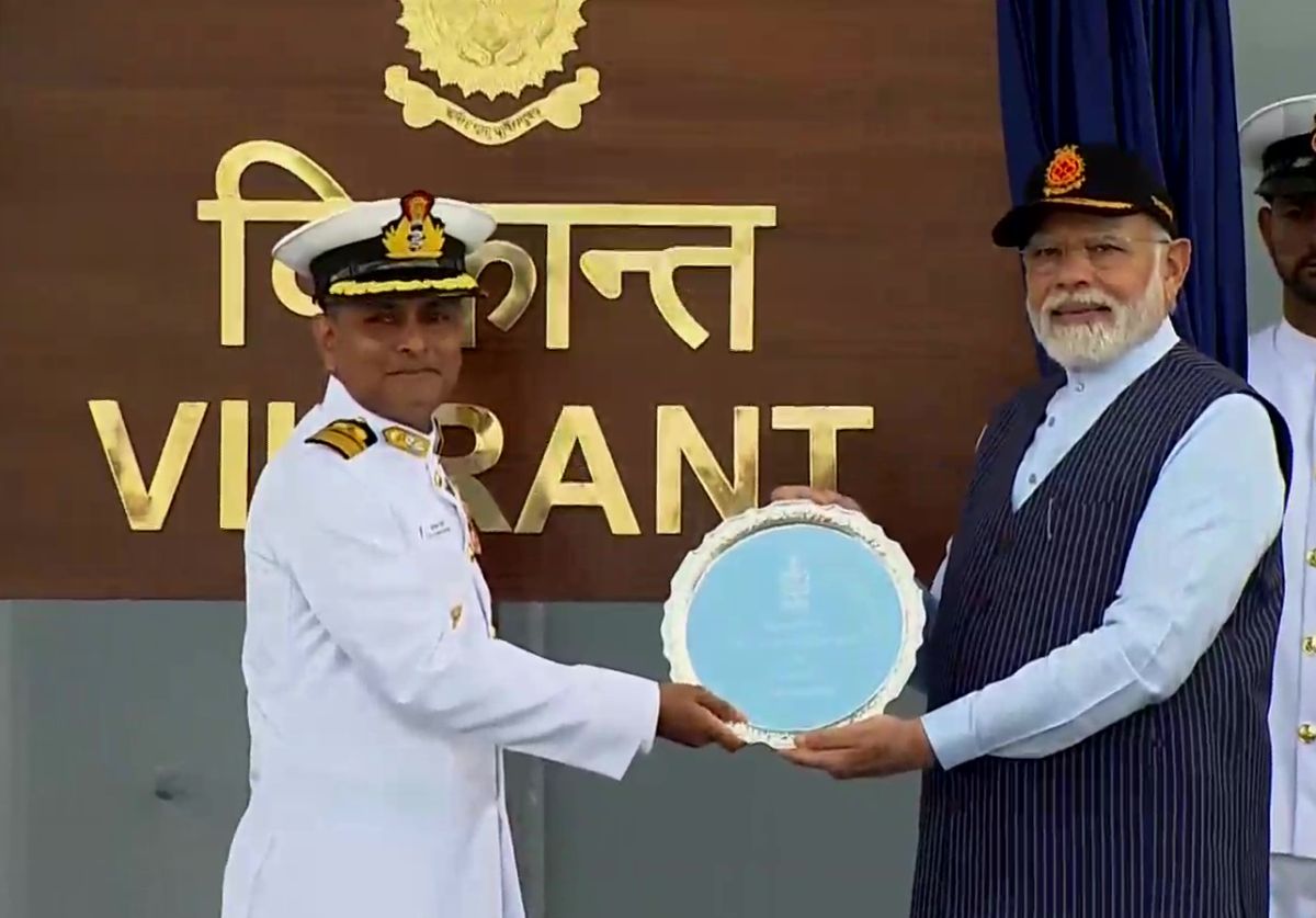 First indigenous aircraft carrier INS Vikrant joins the Indian Navy -  Rediff.com India News