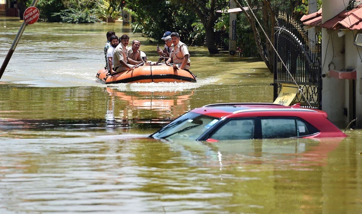 Bengaluru flooded after heavy rains; normal life hit