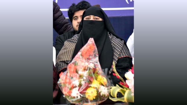 Shaista Parveen, wife of late Atiq Ahmed/File image