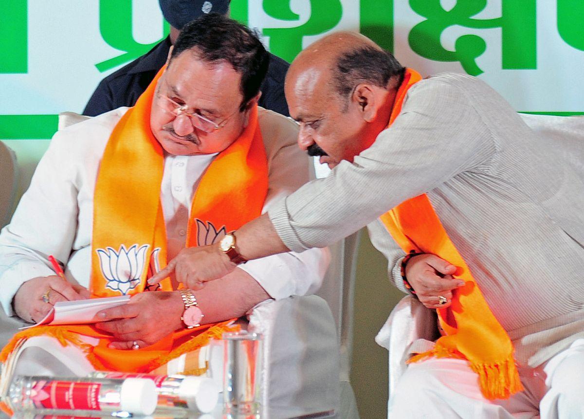 BJP Chief Holds Meet To Finalise Karnataka Candidates