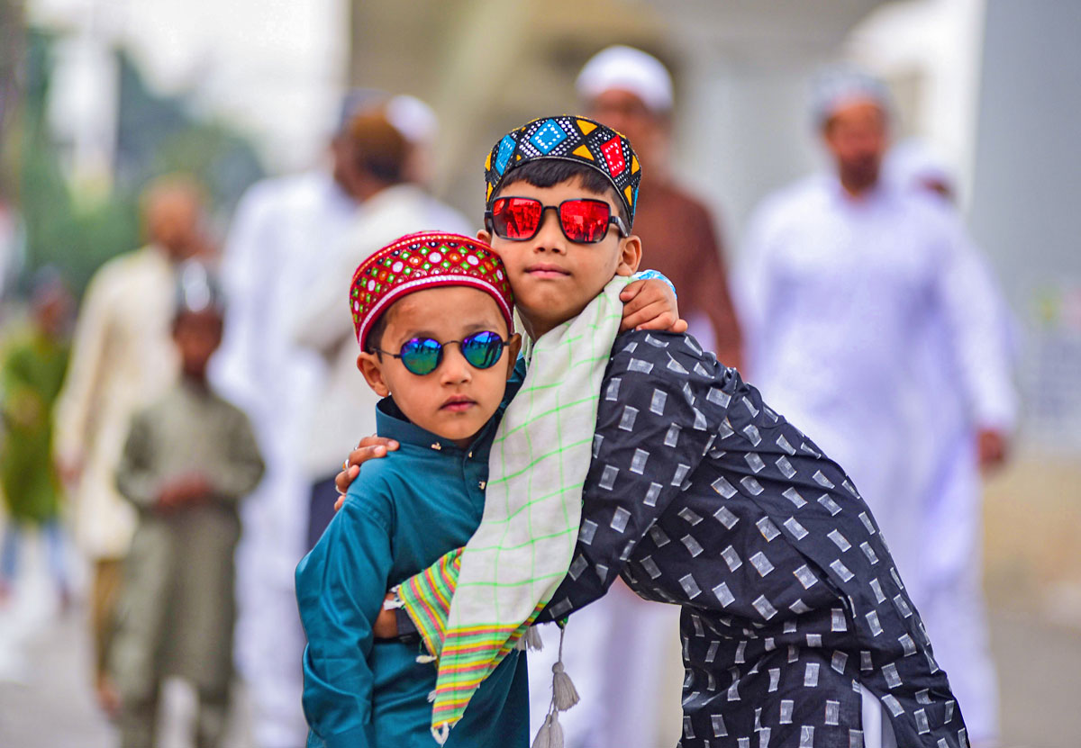 PIX: Children Celebrate Eid - Rediff.com