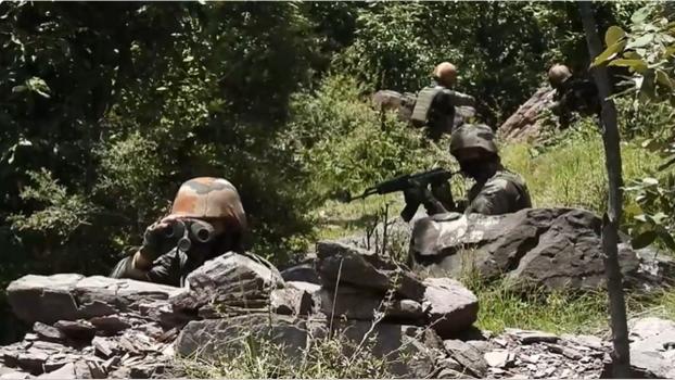File pic of security forces in Kashmir