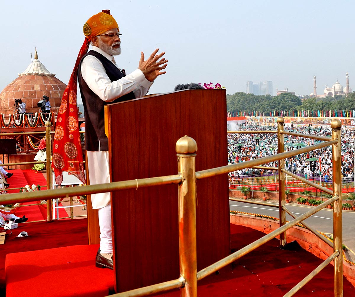 On I-Day, Modi prescribes several mantras for India