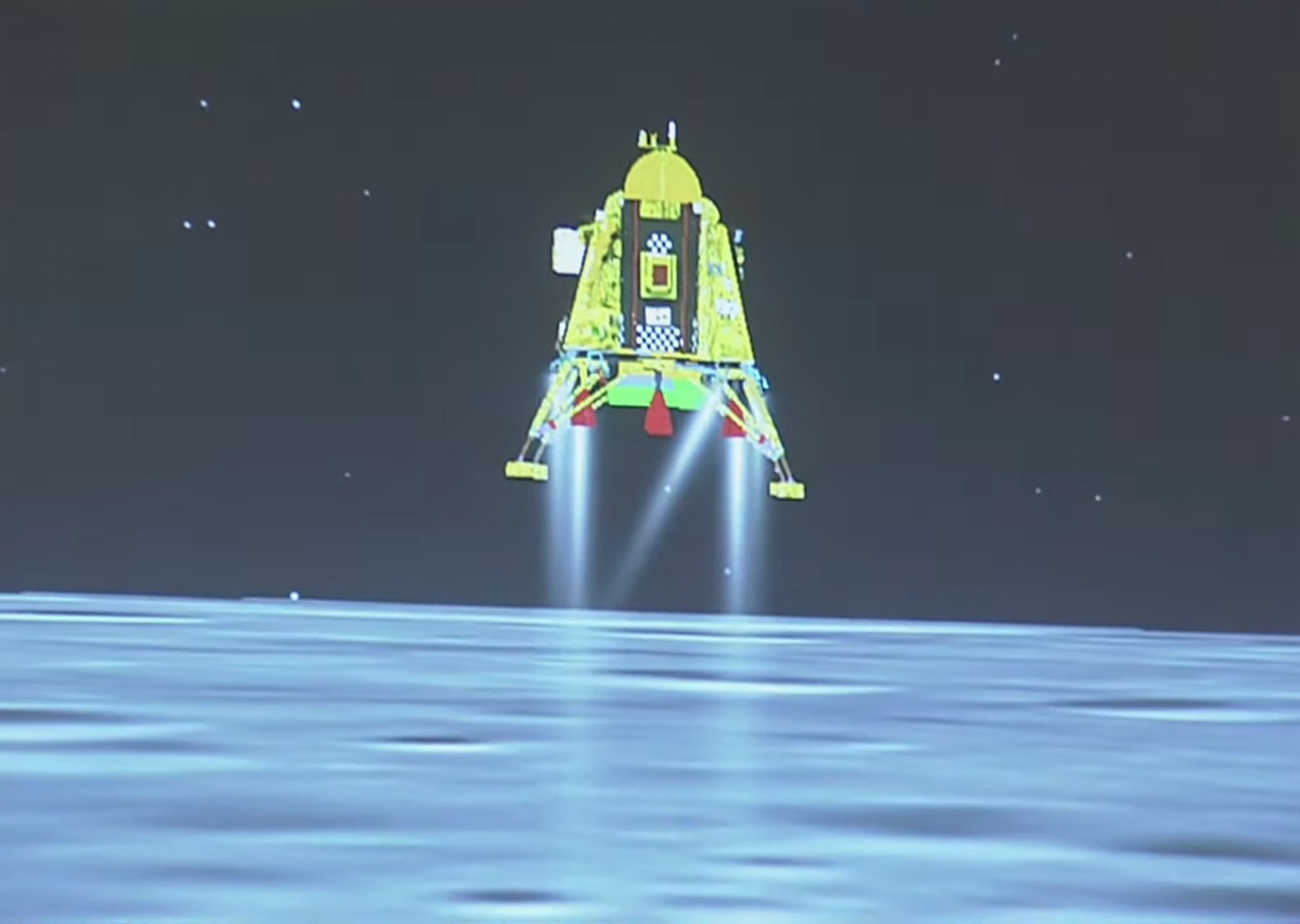 HISTORIC: Chandrayaan-3 lands on lunar south pole
