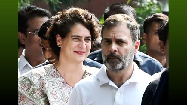 Congress leaders Priyanka Gandhi Vadra and Rahul Gandhi/File image