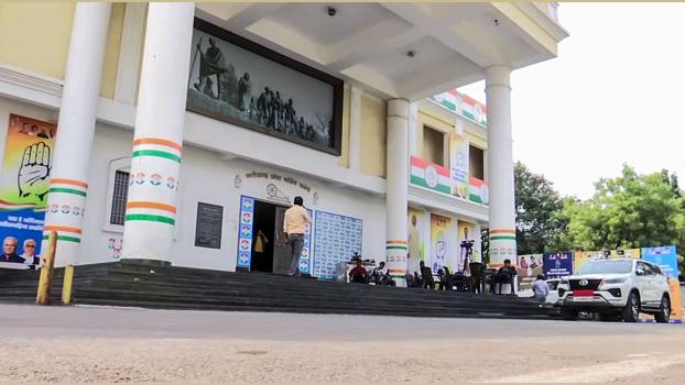 The desolate Congress office in Raipur
