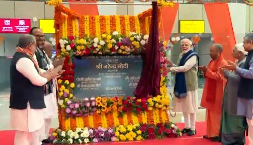 Modi Inaugurates Redeveloped Ayodhya Railway Station, Flags Off 8 Trains