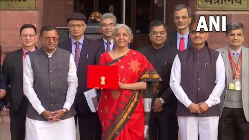 FM Sitharaman with her team