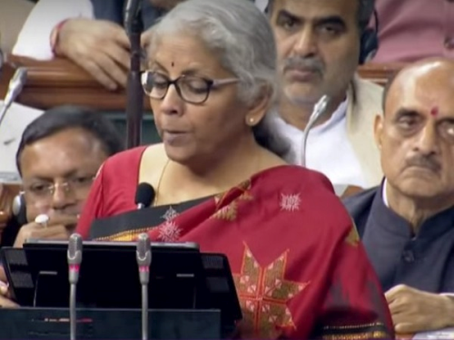 Nirmala Sitharaman presents the Union Budget