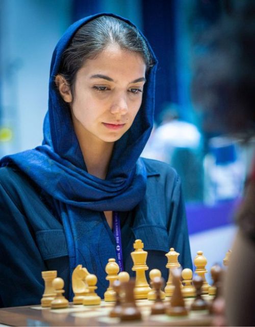 Sara Khadem at a tournament in 2021