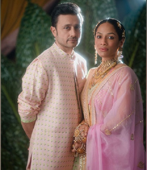 Fashion designer Masaba Gupta and and actor Satyadeep Mishra/ANI