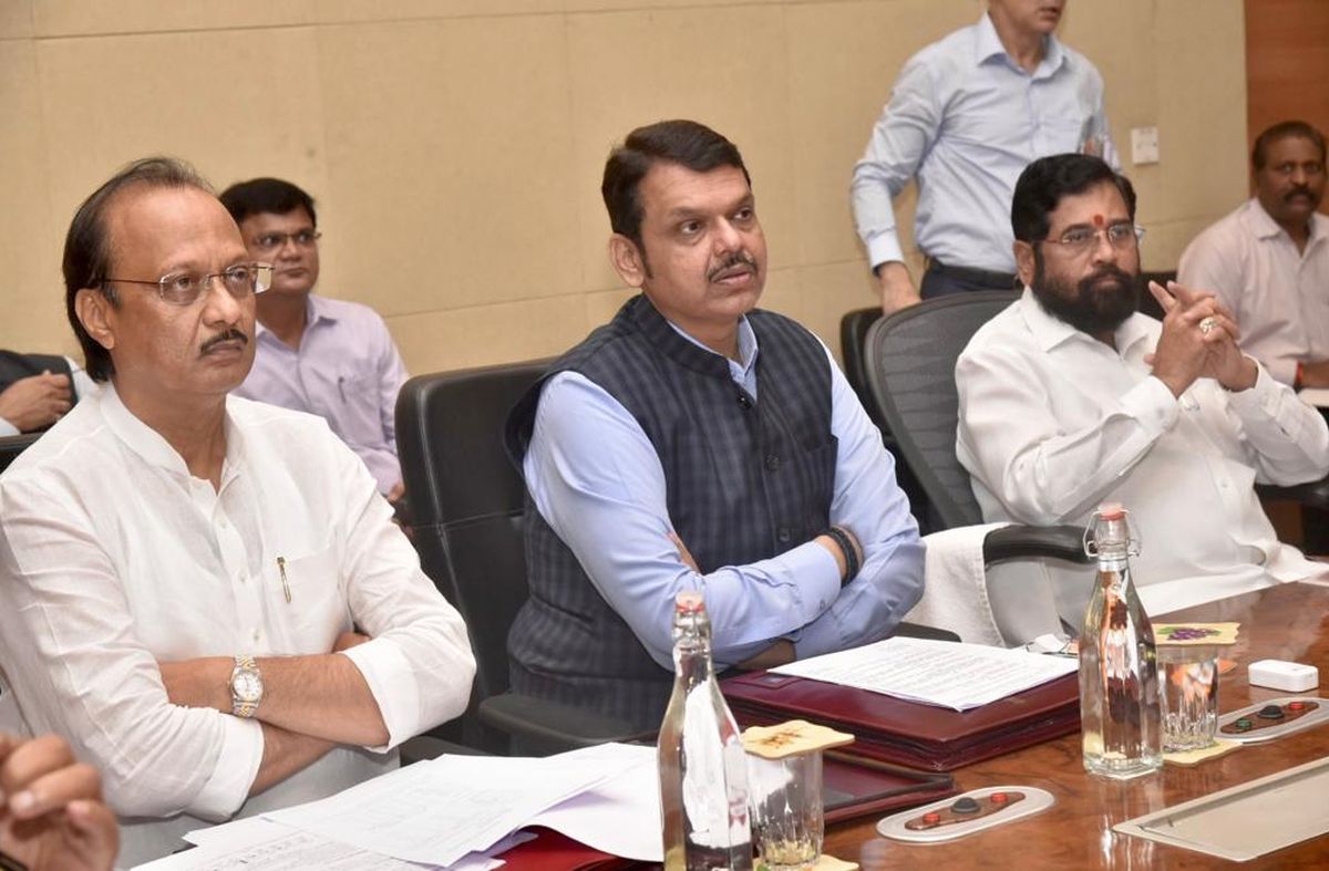 Maharashtra CM Eknath Shinde, deputy CMs Devendra Fadnavis and Ajit Pawar/File image