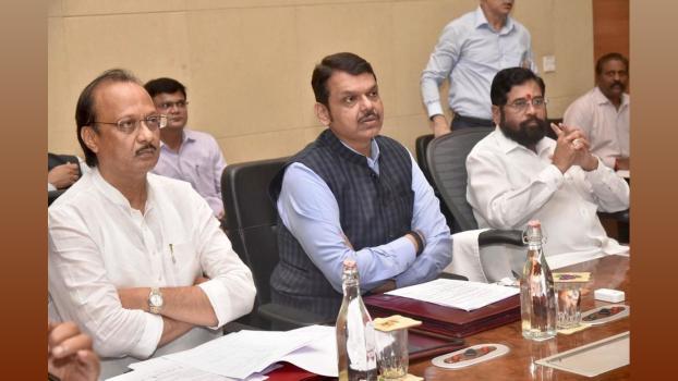 Maharashtra CM Eknath Shinde, deputy CMs Devendra Fadnavis and Ajit Pawar/File image