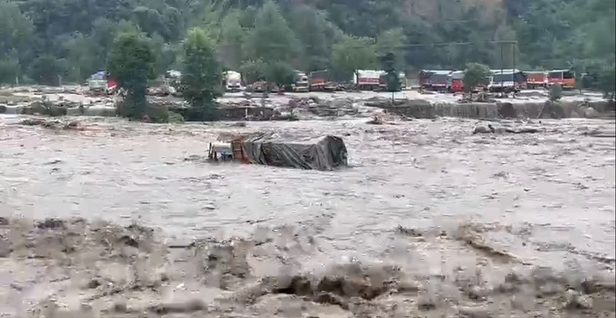 File pic of a swollen Beas River in 2023