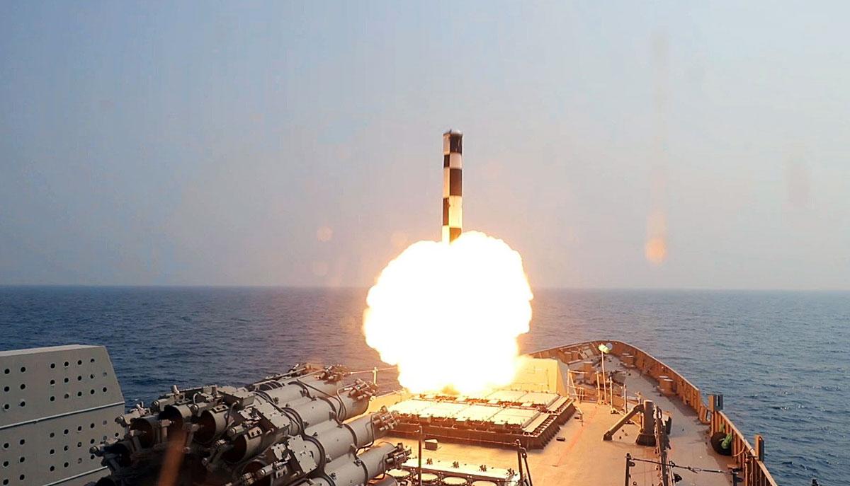 Navy Tests Ship-Launched BrahMos Missile