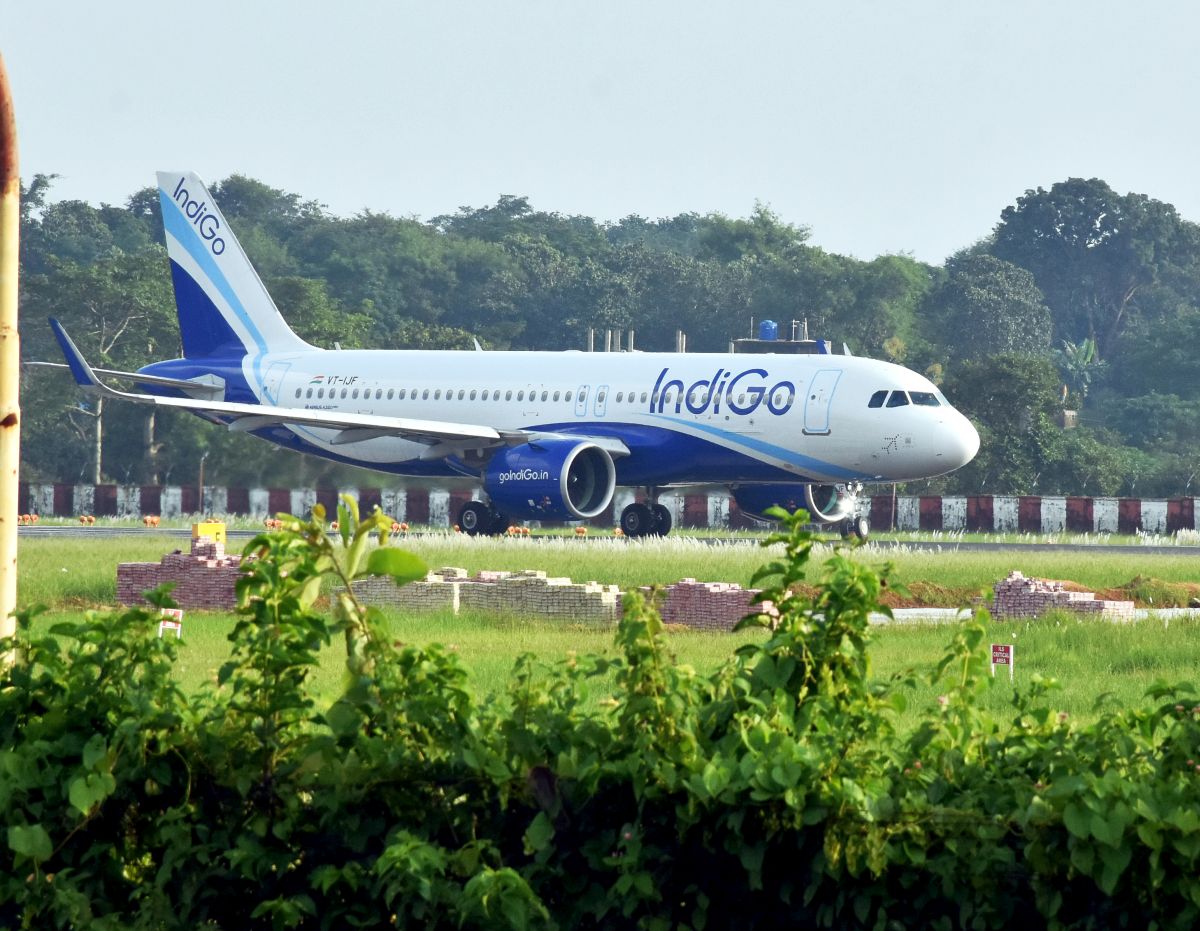 Delhi: IndiGo plane misses taxiway, blocks runway