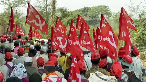 Maharashtra farmers march towards Mumbai/ANI