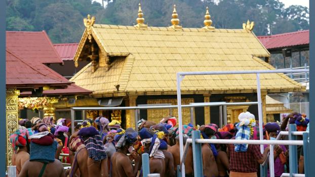 File image of Sabarimala temple in Kerala
