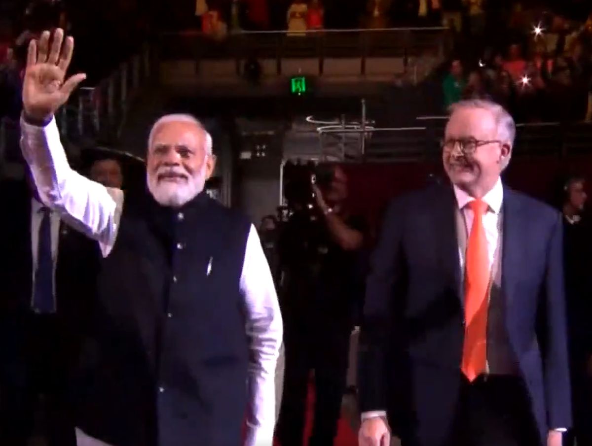 Modi Albanese Arrive For Sydney Event 7754