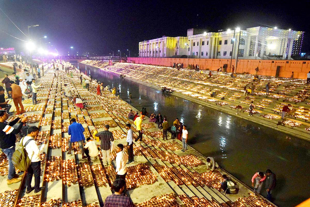 2.2 Million Diyas Light Up Ayodhya