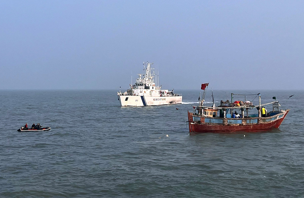 India Protests Against Pakistan Sinking Indian Fishing Vessel; Six On-Board  Rescued By Coast Guard, One Missing