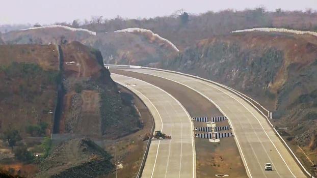 A view of the Samruddhi expressway in Maharashtra/ANI Photo