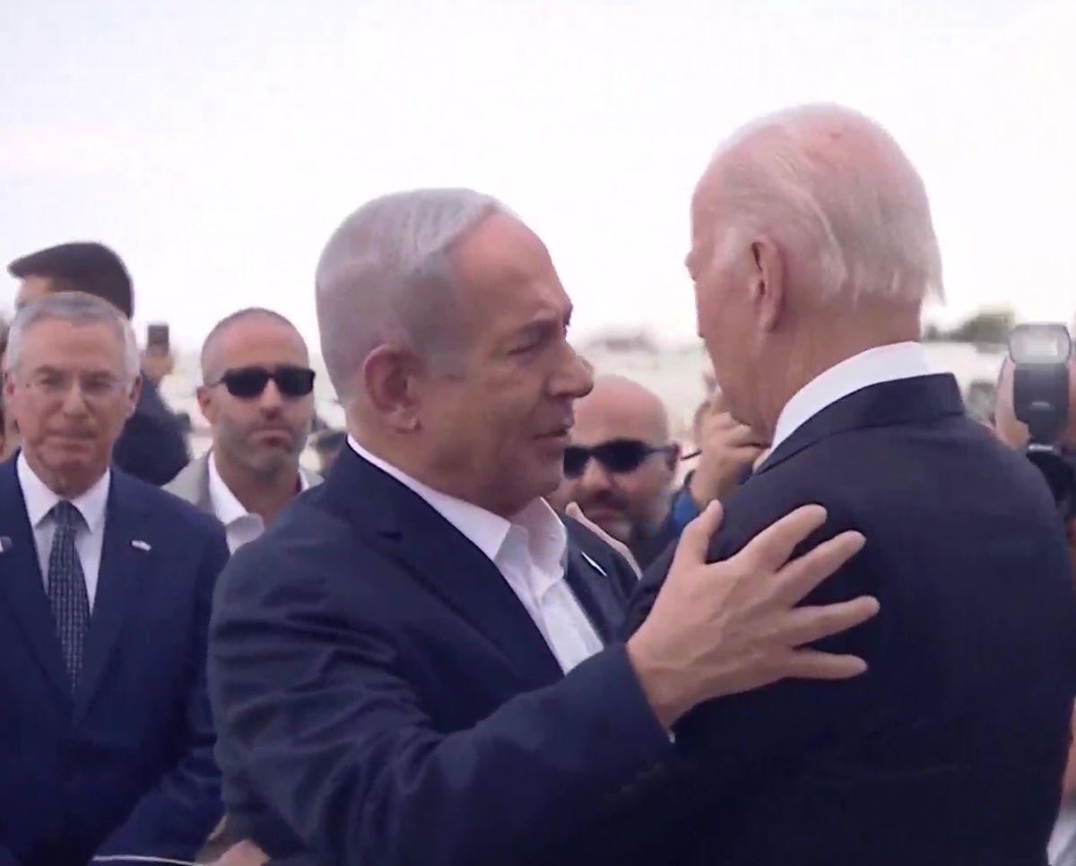 Joe Biden lands in Tel Aviv